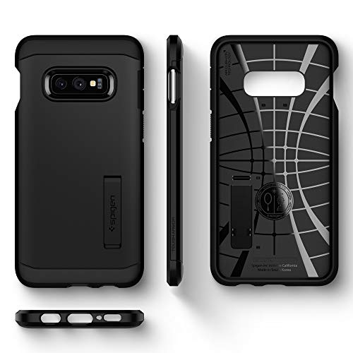 Spigen Funda para Samsung Galaxy S10E Tough Armor con Kickstand y Certificado de Extrema protección - Negro - Imagen 8