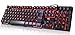 Rii RK100 3 Colors LED Backlit Mechanical Feeling USB Wired Multimedia Keyboard For Working or Gaming,Office Device primary