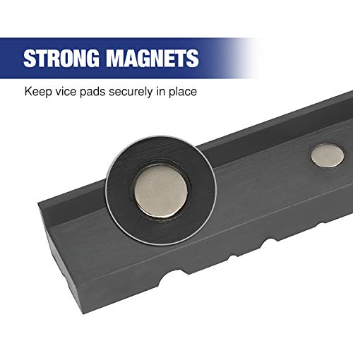 WORKPRO 2Pair Vise Jaw Pads, Vice Jaw Covers Protectors, 51/