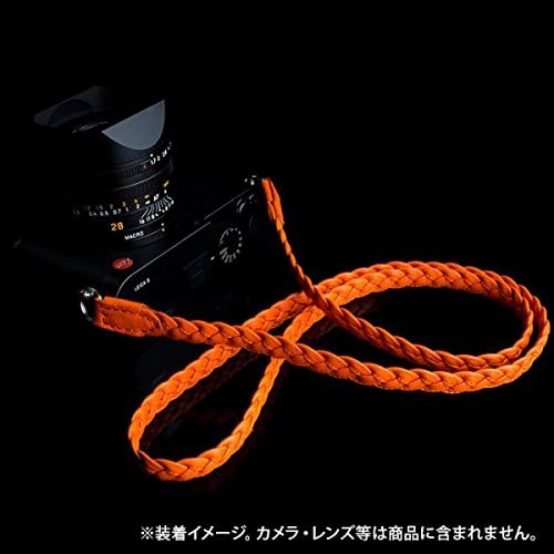 Neck strap ANGELO PELLE BRAIDED NECK STRAP 123cm orange