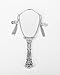 Chrome Finish vintage portable hand make-up mirror