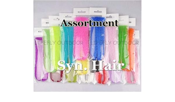 Amazon Com Fidgetfidget 20 Colors 20 Packs Synthetic Hair