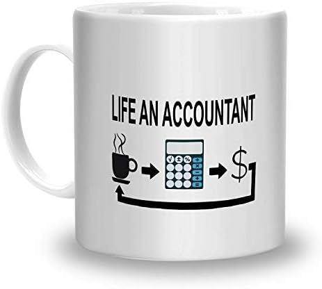 OddClick Life an Accountant Printed for Accountant Friend, Uncle, Aunt, Brother, Sister On Birthday, Friendship Day Ceramic Mug