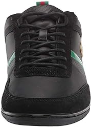 Lacoste Mens Giron Sneaker, Black/Red, 10.5 US