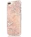 SPEVERT iPhone 7 Plus Case,iPhone 8 Plus Case,Marble Pattern Hybrid Hard Back Soft TPU Raised Edge Ultra-Thin Shock Absorption Protective Case for iPhone 7 Plus/iPhone 8 Plus - Rose Gold