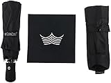 Crown Coast Travel Umbrella - 60 MPH Windproof Lightweight for Men Women and Kids, Compact Travel Umbrellas in Multiple Colors