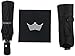 Crown Coast Black Travel Umbrella - 60 MPH Windproof Lightweight for Men Women and Kids, Compact Umbrellas