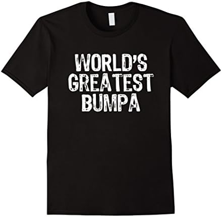Mens World's Greatest Bumpa T-Shirt Medium Black