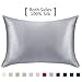 Yanibest Silk Satin Pillowcase for Hair and Skin, Standard Queen King Pillow with Hidden Zipper, Soft Breathable Smooth Cooling Pillow for Sleeping