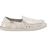 Sanuk Women's Donna Crochet Loafer Flat, White/Oatmeal, 07 M US