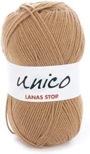 Katia Unico - Lanas Stop - Color: Camel (8) - 100 g/aprox. 266 m de lana.: Amazon.es: Hogar