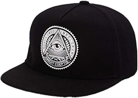 2019 Fashion Round Label Triangle Eye Illuminati Snapback Caps Women Adjustable Baseball Cap Hip Hop Hats