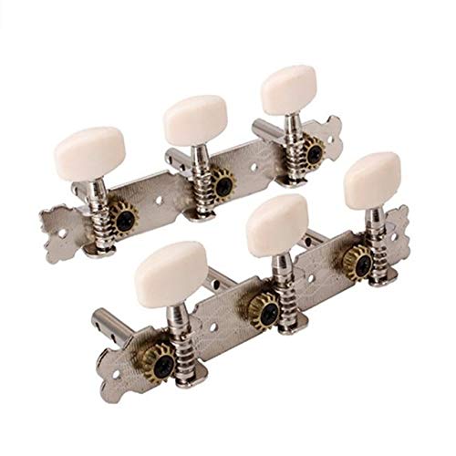 Tuning Pegs Machine Heads Tuners Tip for Classical Guitar Button Tuning Keys silver