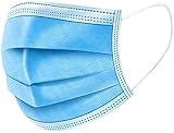 1ABOVE 200 PCS 3-Layer Protective Disposable Face Masks Blue Breathable view 4
