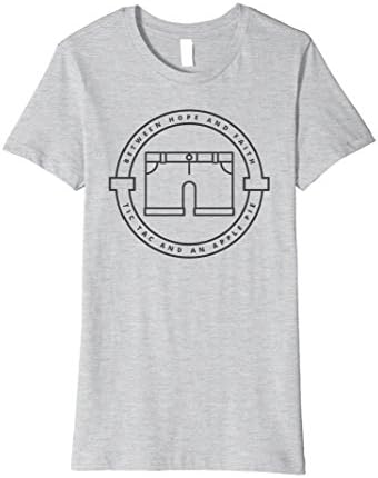 Womens Between Hope and Faith "Tic Tac and an Apple Pie" tee Medium Heather Grey