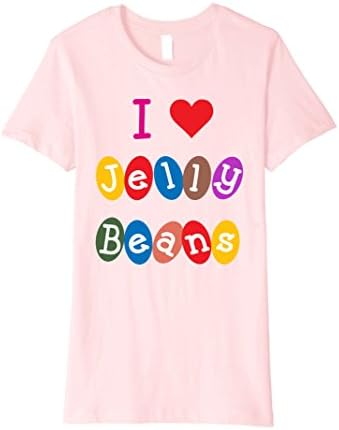 Womens I Heart Jelly Beans Love Sweets Candy T-Shirt XL Pink