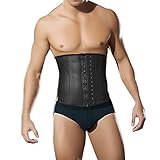 FeelinGirl Men's Tummy Control Steel Boned Waist Trainer Workout Sport Shapewear