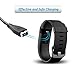 INSTEN for Fitbit Charge HR Charger Replacement USB Charging Cable Cord Clip Adapter Power Charger Compatible with Fitbit Charge HR Fitness Tracker Wireless Activity Wristband Smart Watch 9.5 Inches