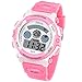 Kids Digital Watch, Boys Girls 50M(5ATM) Waterproof 7 Colors LED Multifunctional Sports Outdoor Wrist Watches with Alarm for Children