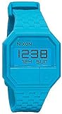 Nixon Men's A169-917 The Rubber Re-Run Blue Digital Plastic Watch