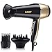 Hair Dryer 1875W Hair Blow Dryer Lightweight Ionic Blower Low Noise 2 Speed 3 Heat Settings (Black)