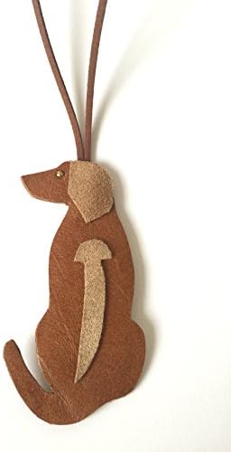 Rhodesian Ridgeback Leather Decorative Ornament Handmade Leather Rhodesian Ridgeback Car Charm Decoration Rhodesian Ridgeback Gift Dog Ornament