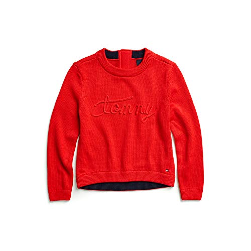 image for Tommy Hilfiger Girls' Adaptive Sweater with Hook and Loop Fastener at 