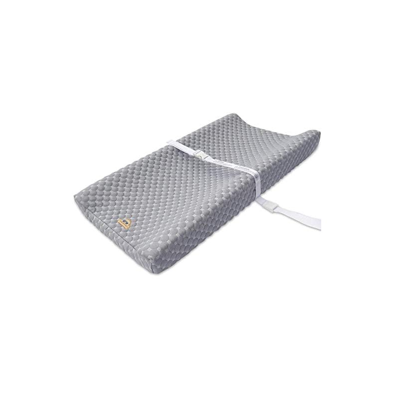 Super Soft and Comfy Bamboo Changing Pad Cover for Baby by BlueSnail (Gray)