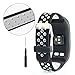 Budesi Compatible Garmin Vivosmart HR Replacement Band-Silicone Bracelet Wristband with Screwdriver Compatible for Garmin vivosmart HR (Black-Grey F)