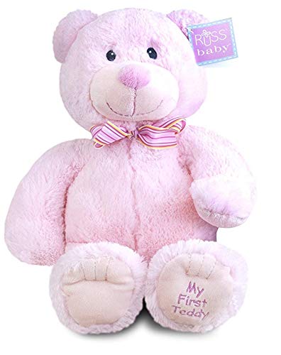Russ My First Teddy Bear Pink 17