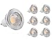 GOOLSUN 5-watt GU10 LED COB Flood Bulb, 3000K Soft White, Dimmable, 90° Beam Spread, 50-watt Equivalent, 500 lumens, CRI 80+, AC 120V, 2.4