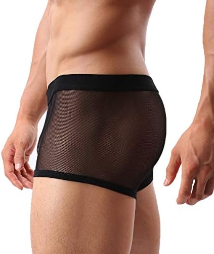 Mens Sexy Underwear Breathable Mesh 