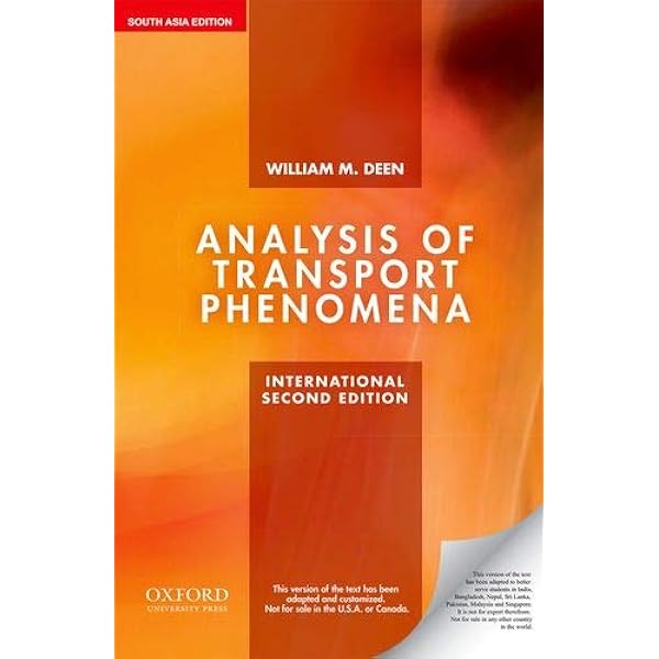Analysis of Transport Phenomena (Topics in Chemical Engineering