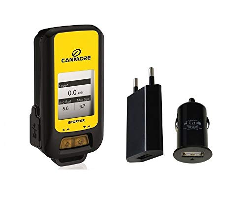 GP-102+ Dispositivo multiuso GPS, Set con caricabatterie USB e Fascia da braccio sportiva, Sport Tracker, Registratore…