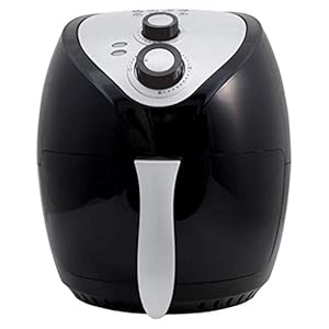 Daewoo-Healthy-Living-SDA1553-Family-36L-Oil-Free-1400W-Fast-Frying-Fryer-with-Rapid-Air-Flow-Circulation-Black-Silver Daewoo Manual Air Fryer 3.6 Litres, Bake Roast Grill With Timer And Temperature Controls, Black
