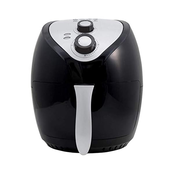 Daewoo-Healthy-Living-SDA1553-Family-36L-Oil-Free-1400W-Fast-Frying-Fryer-with-Rapid-Air-Flow-Circulation-Black-Silver Daewoo Manual Air Fryer 3.6 Litres, Bake Roast Grill With Timer And Temperature Controls, Black