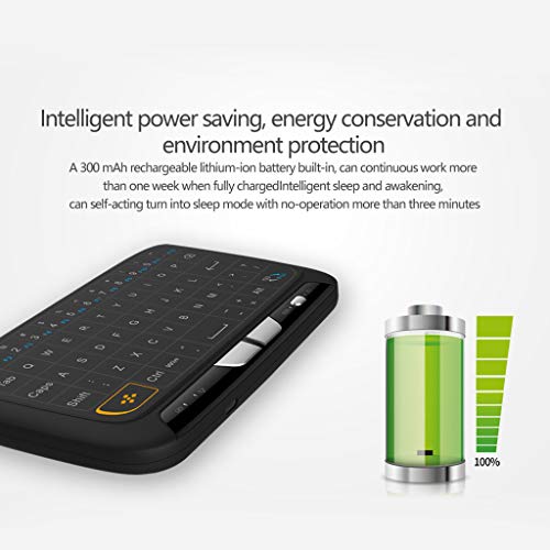 GMSP H18 Wireless Keyboard Air Mouse Full Touchpad 2.4GHz for Smart TV Box PC Android - Thumbnail 5