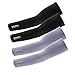 TOPtoper Arm Sleeves - Unisex Sports Cooling Arm Gloves UV Sun Protective Outdoor Activities Skin Protection Long Sleeve (Pack of 2)