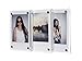CAIUL Compatible Clear Acrylic Fridge Magnetic Frame, Double Sided Photo Magnet Frame for Fujifilm Instax Mini 8 8+ 9 70 7s 90 25 26 50s Film, 3 pcs