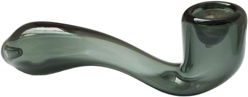WLLP 5.5 Inch Portable Art Glass,Small Size and Beautiful,Heat Resistant,Can be Used as a Collectible(Gray Black).
