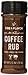 Fire & Flavor All Natural Coffee Rub, Fresh-Roasted Coffee, Brown Sugar, Hint of Ancho Chili Pepper, 2.5 Oz