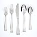 Farberware Poppy Mirror/Pebble 20-Piece Flatware Silverware Set, Stainless Steel, Service for 4, Includes Forks/Spoons/Knives