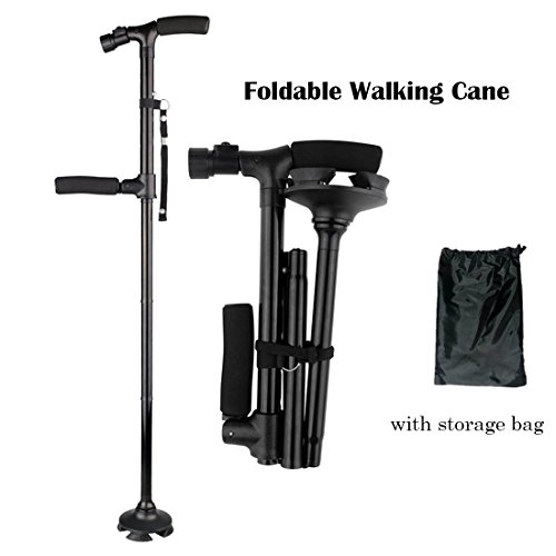 REAK Foldable Walking Cane with Led Light ,Walking Stick for Men