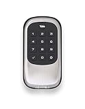 Yale Security  Real Living Keyless Push Button Deadbolt With Z-Wave, Satin Nickel
