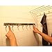 WEBI SUS 304 Coat Bath Towel Hook Rail Bar with 6 Hooks, for Bedroom, Bathroom