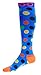 Compression Socks (1 pair) for Men & Women by INFINITY - BEST for Running, Nurses, Shin Splints, Flight Travel, & Maternity Pregnancy - Boost Athletic Stamina & Recovery (Sky Dots, L/XL)