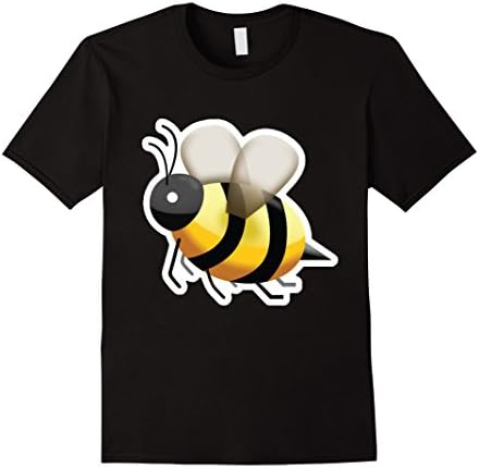 Mens Bee T-Shirt Bumblebee Honeybee Sting Cute Bug Flower Small Black