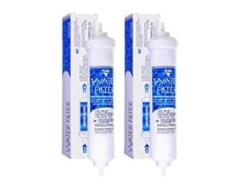 2 x Original DD-7098 - Externe Inline Kühlschrank Wasserfilter für Balay Ariston Daewoo Miele Bosch Neff Siemens Kühlschränke