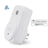 WIFI Smart Plug Mini Wireless Smart Socket Outlet Compatible with Amazon Alexa Echo Dot Google Home App Remote Control from Anywhere No Hub Required Timing Switch Home Device Energy Saving 1-Pack