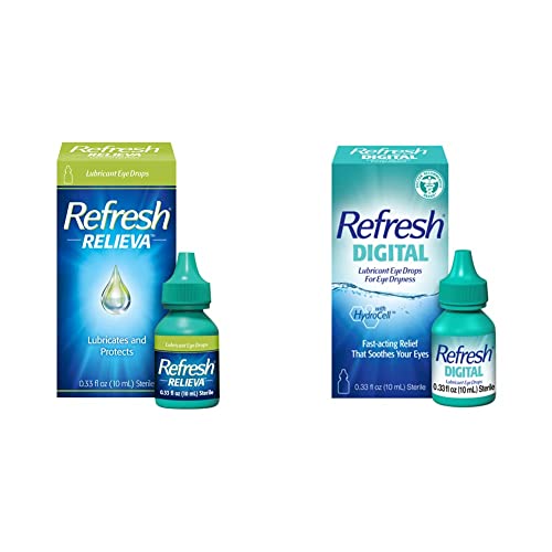 Refresh Relieva Lubricant Eye Drops (0.33 Fl Oz) Digital Lubricant Eye